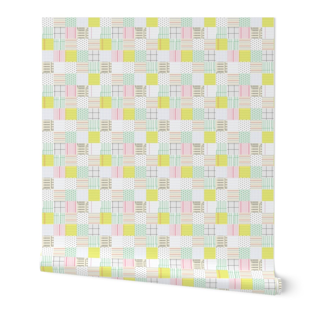 School Paper Patchwork