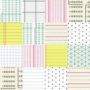 School Paper Patchwork