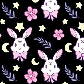 Sakura Bunny - Black (Medium Scale)