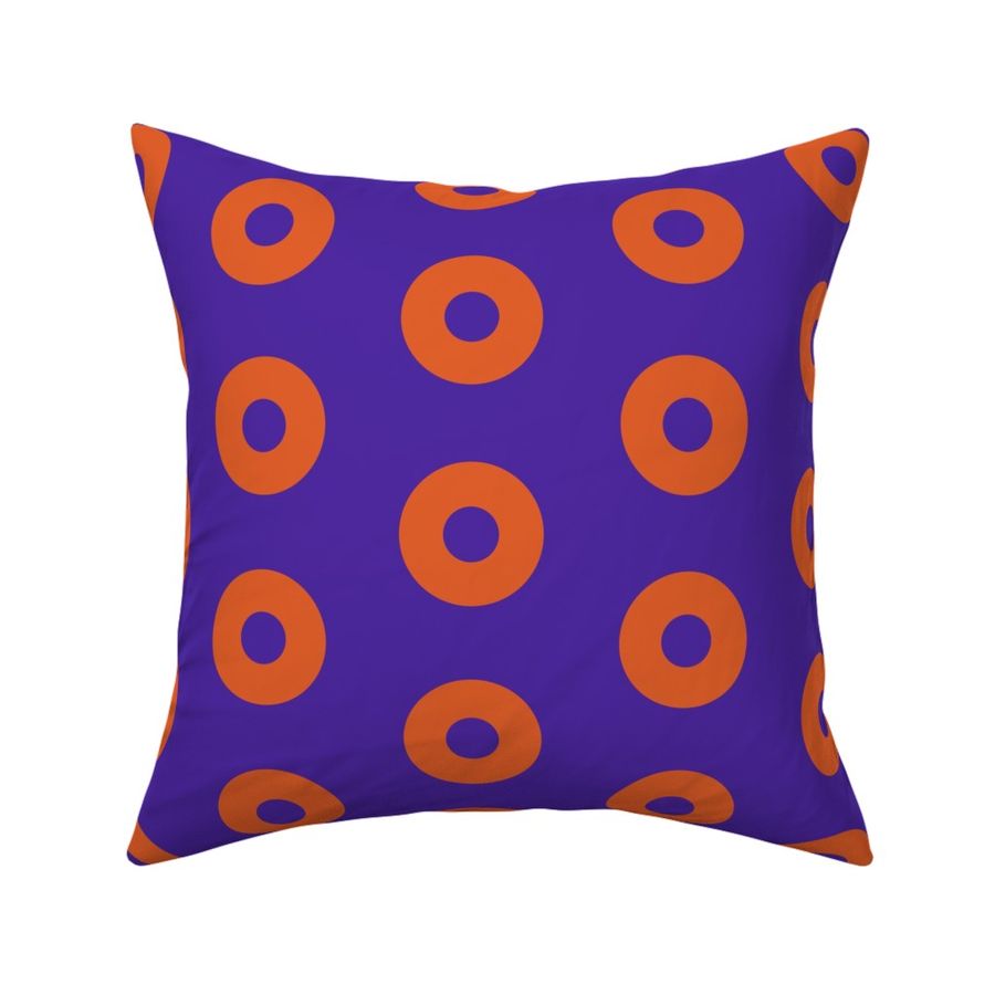 Purple & Orange Donuts 4” Block