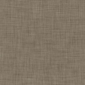 04 Bark- Linen Texture- Soft Dark- Petal Solids Coordinate- Solid Color- Faux Texture Wallpaper- Brown- Neutral Mid Century Modern- Natural Earth Tones