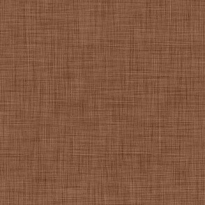 07 Cinnamon- Linen Texture- Dark- Petal Solids Coordinate- Solid Color- Faux Texture Wallpaper- Brown- Terracotta Neutral Mid Century Modern- Natural Earth Tones- Fall- Autumn