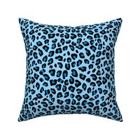 Small Blue Leopard Print