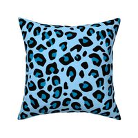 Large Blue Leopard Print