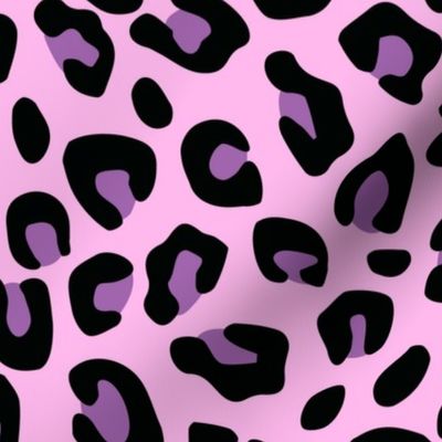 Large Purple Pink Leopard Print