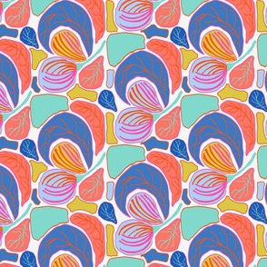 Fun abstract colorful scandi shapes