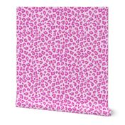Large Pink and White Leopard Print