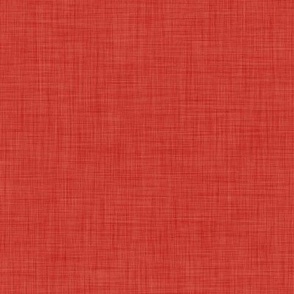 17 Poppy Red- Linen Texture- Dark- Petal Solids Coordinate- Solid Color- Faux Texture Wallpaper- Christmas- Hollidays- Valentines Day- Classic Mid Century Modern