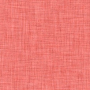 24 Coral- Linen Texture- Dark- Petal Solids Coordinate- Solid Color- Faux Texture Wallpaper- Watermelon- Flamingo- Pink- Valentines Day- Mid Century Modern