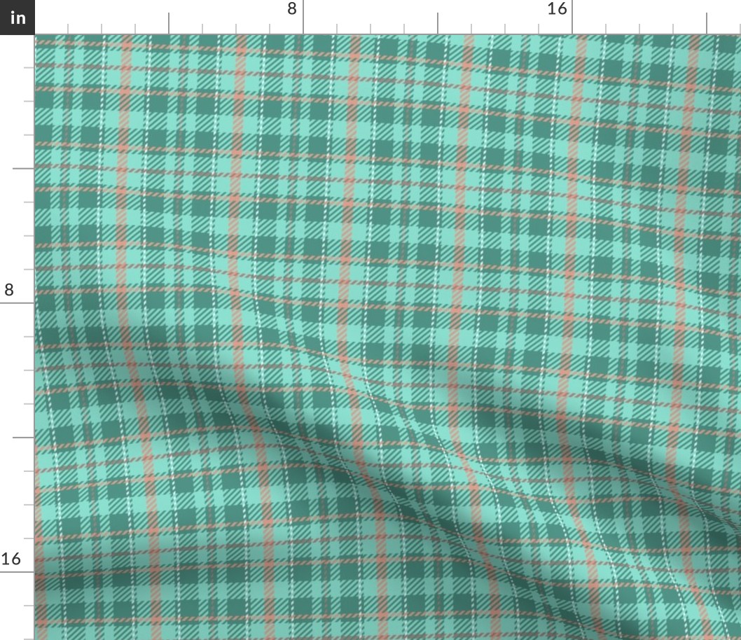 Teal Christmas Flannel