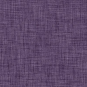 29 Plum- Linen Texture- Dark- Petal Solids Coordinate- Solid Color- Faux Texture Wallpaper- Purple- Violet- Halloween- Mid Century Modern