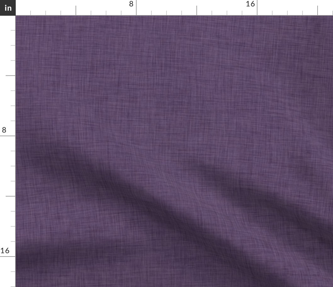 29 Plum- Linen Texture- Dark- Petal Solids Coordinate- Solid Color- Faux Texture Wallpaper- Purple- Violet- Halloween- Mid Century Modern