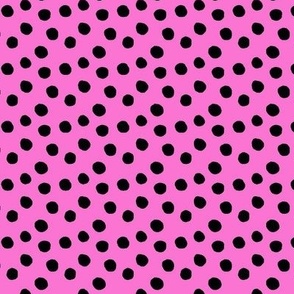 Ditsy Small Scale Barbiecore Polka Dots