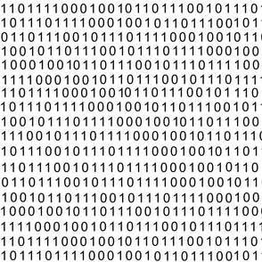 binary code black and white