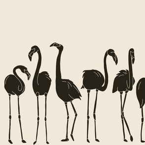 Black Flamingos - Extra-Large Scale
