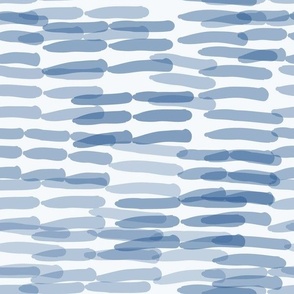 Watercolor Stripes in Blue