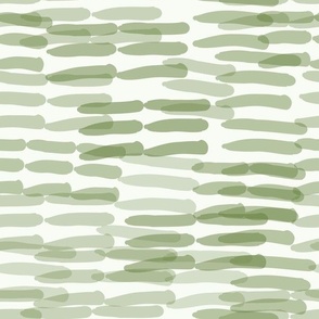 Watercolor Stripes in Green