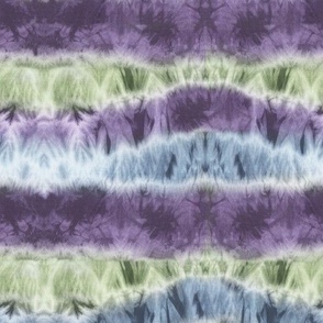 Tie-Dye Lines Purple and Green Horizontal abstract surface