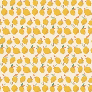 Lemony Lemons | 6" | on cream