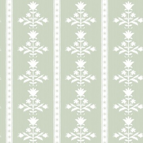 Tulip Indienne Stripe Light Quiet Green and White copy 2