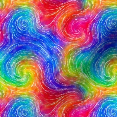 Bright Rainbow Swirls small