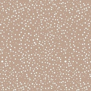 Snow Flurries on Taupe