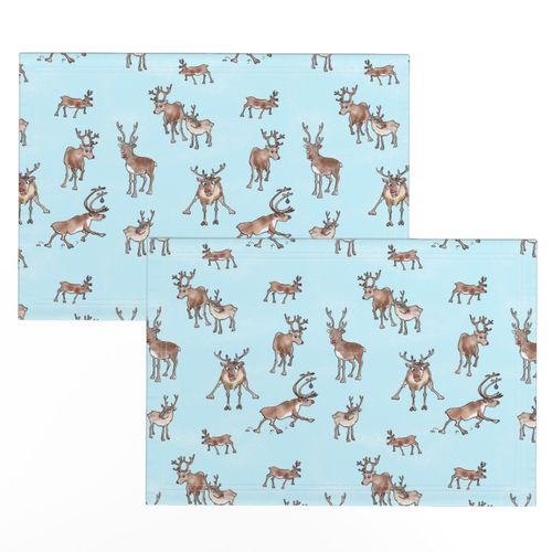 MEDIUM - Rudolph's best life - mottled pale blue