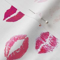 Lipstick Kissy Lips on White