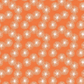 Small Dandelions M+M Tangerine by Friztin
