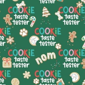 Dog Cookie Taste Tester - Dark Green, Medium Scale