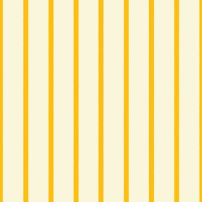 Thin Stripes, Thick Stripes in Marigold and cream reversed