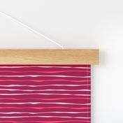 Valentine's Stripes — Raspberry Pink