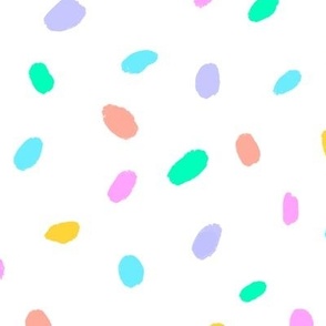 Rainbow Dots White large