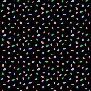 Rainbow Dots Black small