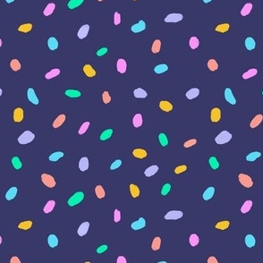 Rainbow Dots Dark Purple medium