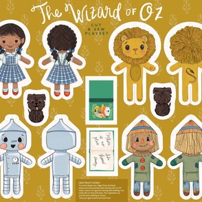 Wizard Of Oz Cut and Sew Dolls