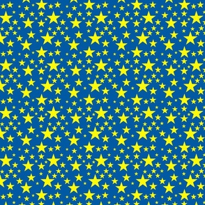 Stars on blue