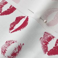 Viva Magenta Lipstick Kissy Lips on White