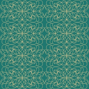 Ornate in Myrtle Green and Gold