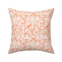 Southern Summer Floral in Soft Peach and White