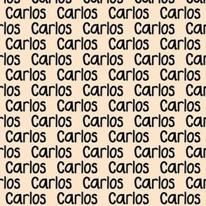 281 - Lettering, words, Carlos, monograms, personalized decor, personalized pillow shams Charles, Carlitos 