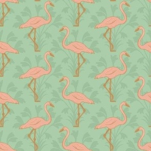 Fabulous Flamingo in pink and turquoise