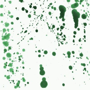 Green Ink Splatter