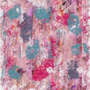 Pink Bubblegum Abstract 