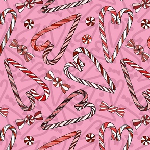 Pink Peppermint Candy Stripes 