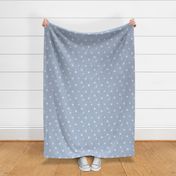 Sun & Stars - lovely boho mystic style universe theme white on baby blue ice winter