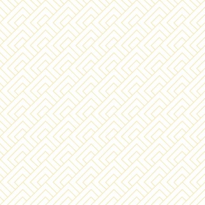Squares Overlap - Gold on White