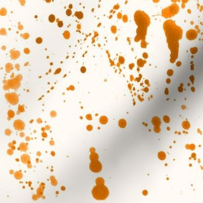Orange Ink Splatter
