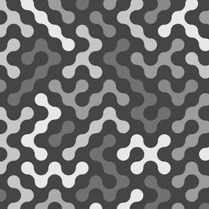Abstract tech pattern, shades of gray
