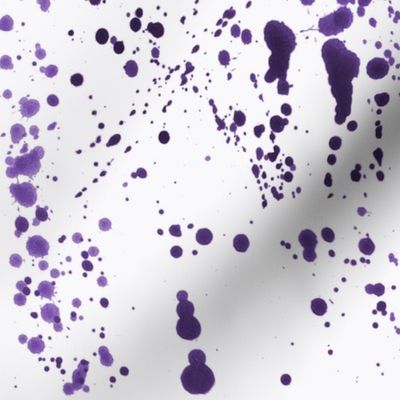 Purple Ink Splatter